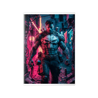 Gaming Poster Cyber - Punk Krieger - Matt und Glänzend - Poster bei HappyHugPixels