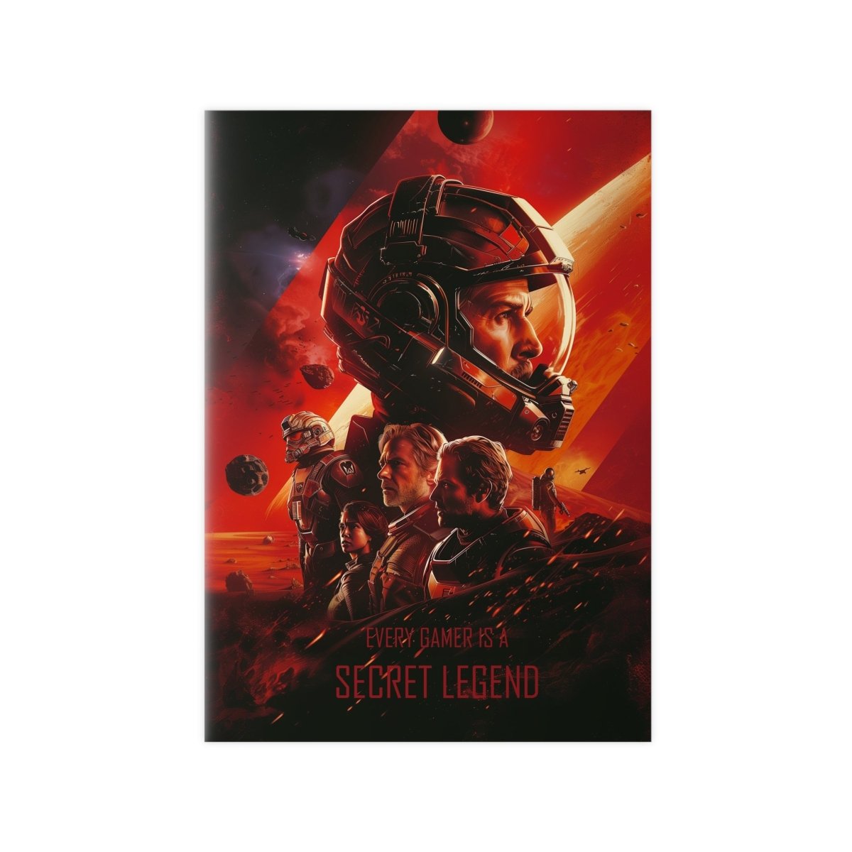 Legend Gaming Poster - "Every Gamer is a secret legend" KI Bild - Poster bei HappyHugPixels