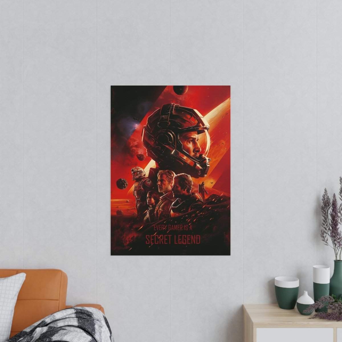 Legend Gaming Poster - "Every Gamer is a secret legend" KI Bild - Poster bei HappyHugPixels