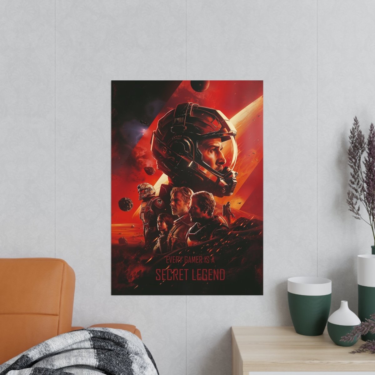 Legend Gaming Poster - "Every Gamer is a secret legend" KI Bild - Poster bei HappyHugPixels