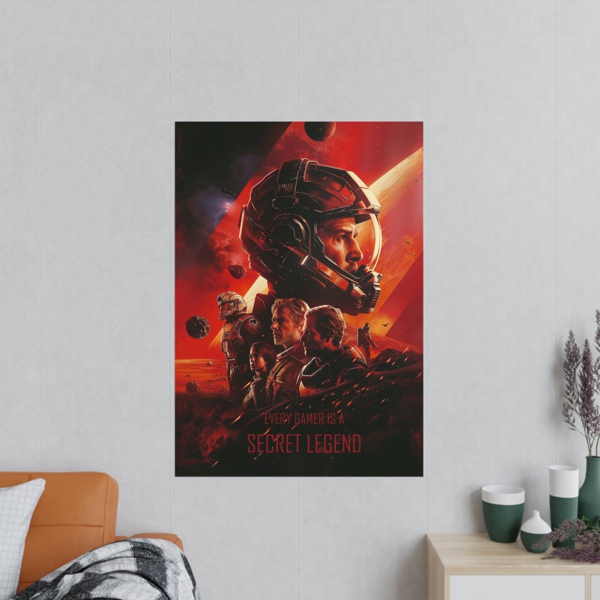 Legend Gaming Poster - "Every Gamer is a secret legend" KI Bild - Poster bei HappyHugPixels