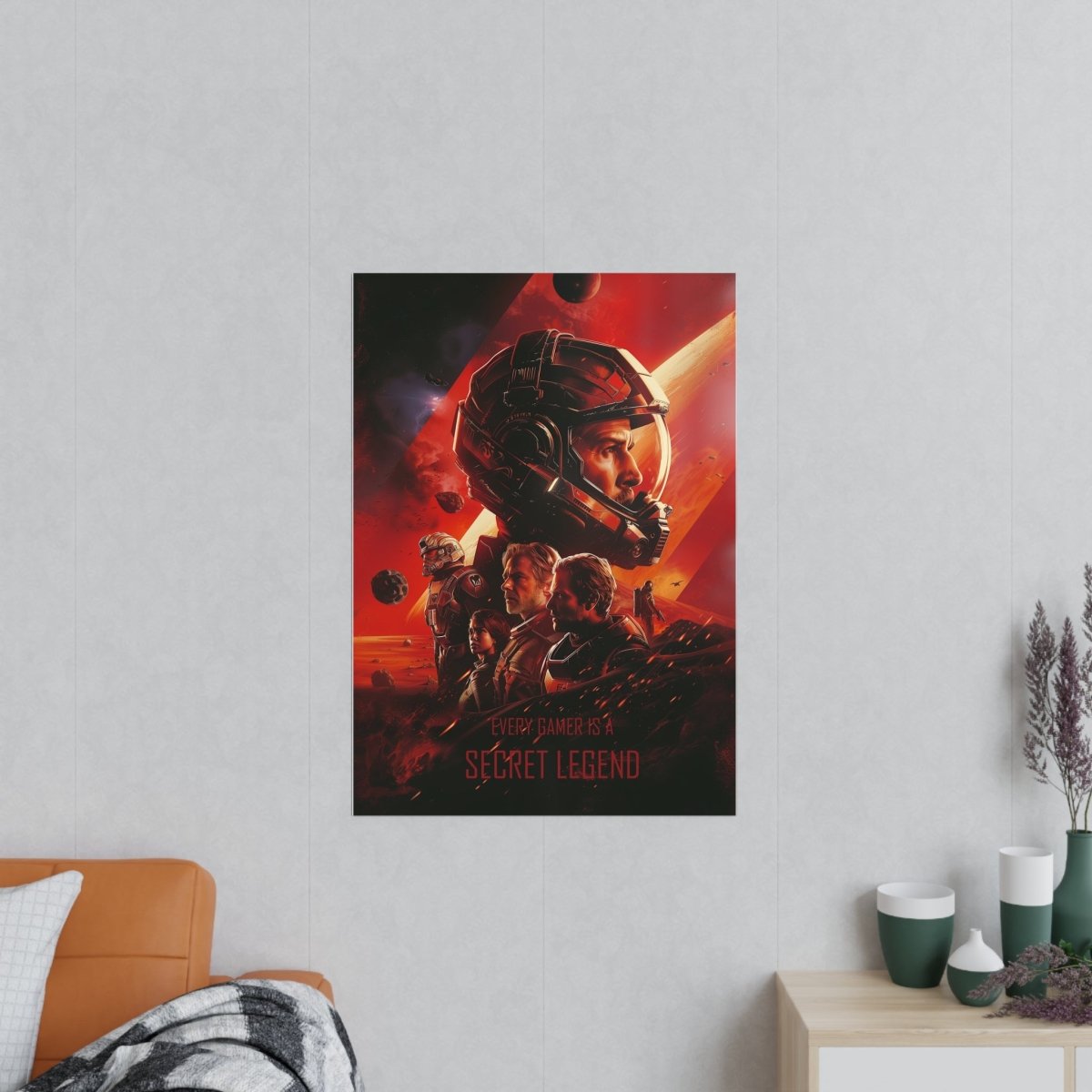 Legend Gaming Poster - "Every Gamer is a secret legend" KI Bild - Poster bei HappyHugPixels