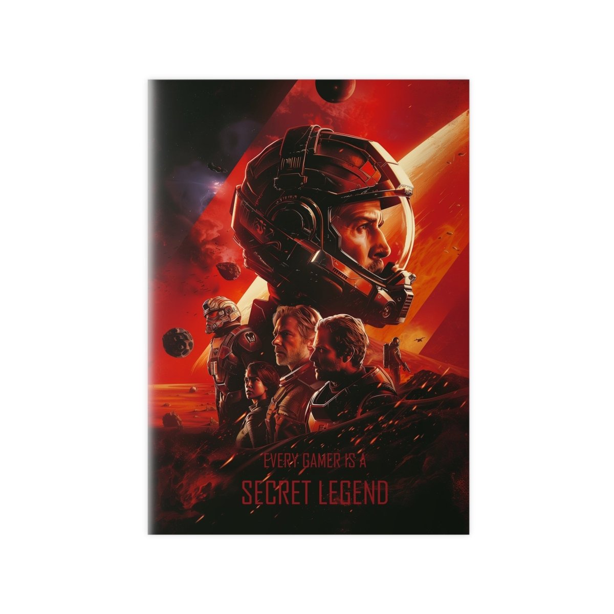 Legend Gaming Poster - "Every Gamer is a secret legend" KI Bild - Poster bei HappyHugPixels