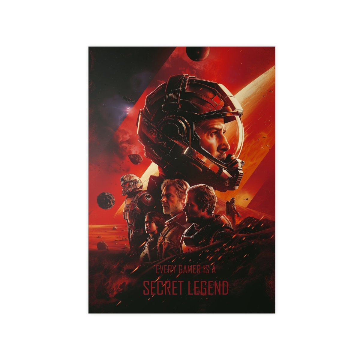 Legend Gaming Poster - "Every Gamer is a secret legend" KI Bild - Poster bei HappyHugPixels