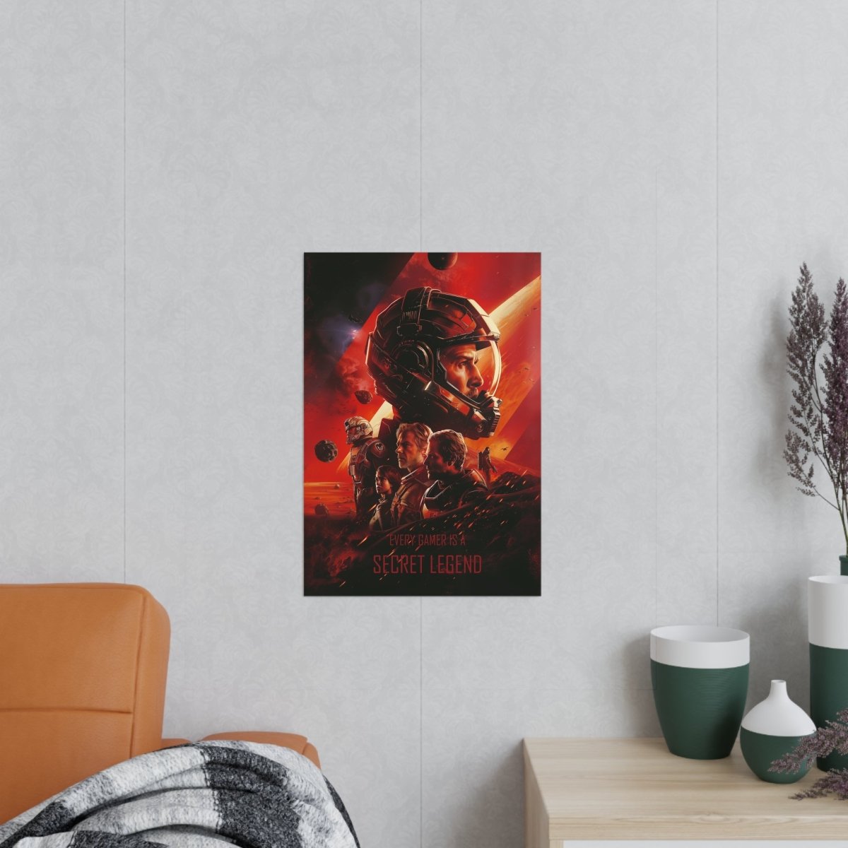 Legend Gaming Poster - "Every Gamer is a secret legend" KI Bild - Poster bei HappyHugPixels