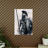 Gaming Poster Spartaner - Epischer Krieger in Action - Photopaper - Poster bei HappyHugPixels