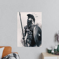 Gaming Poster Spartaner - Epischer Krieger in Action - Photopaper - Poster bei HappyHugPixels