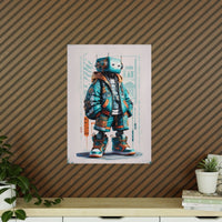 Gaming Robot Poster – Futuristischer Cyborg im Streetwear - Look - Poster bei HappyHugPixels