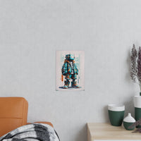 Gaming Robot Poster – Futuristischer Cyborg im Streetwear - Look - Poster bei HappyHugPixels