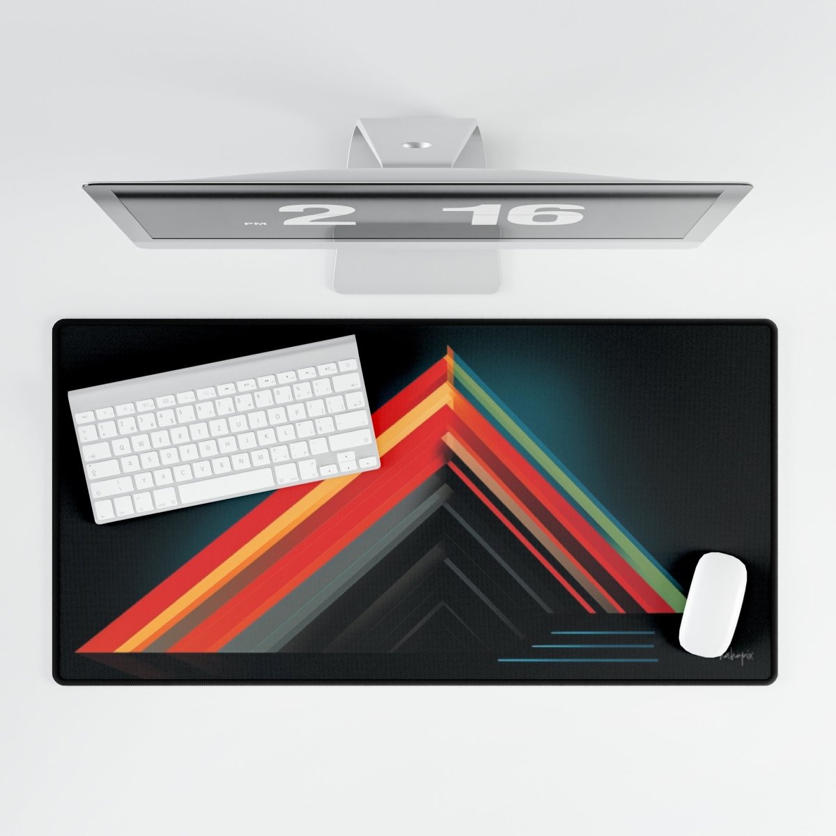 Geometric Pyramid XXL Gaming Mauspad – Kompakt & Stylisch - Mousepad bei HappyHugPixels