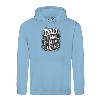 Dad – The Man, The Myth, The Legend Hoodie - Geschenk für Väter - Hoodie bei HappyHugPixels