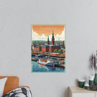 Hamburg Landungsbrücken - Travelposter für Entdecker - Poster bei HappyHugPixels