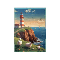 Helgoland Poster - Leuchtturm der Maritimen Eleganz für Zuhause - Poster bei HappyHugPixels