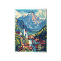 Bayern Poster – Majestätische Alpen und malerische Architektur - Poster bei HappyHugPixels