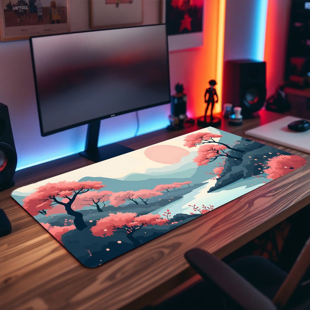 Japanische Kirschblüten XXL Gaming Mauspad - ca. 90x40cm - Mauspad bei HappyHugPixels