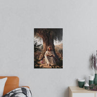 Jesus - The Messias mit einem rosa Oktopus - Kunstposter - Poster bei HappyHugPixels