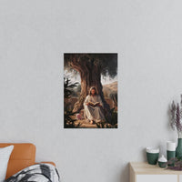 Jesus - The Messias mit einem rosa Oktopus - Kunstposter - Poster bei HappyHugPixels