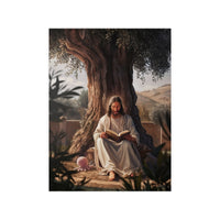 Jesus - The Messias mit einem rosa Oktopus - Kunstposter - Poster bei HappyHugPixels