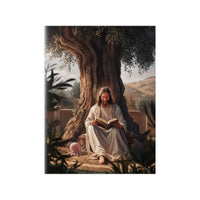 Jesus - The Messias mit einem rosa Oktopus - Kunstposter - Poster bei HappyHugPixels