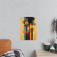 Kaleidoskop der Moderne Kunstposter - Farbenfrohes Kreise und Linien - Poster bei HappyHugPixels