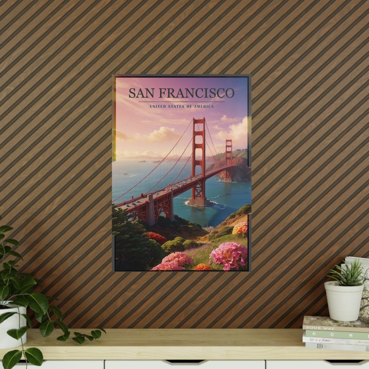 Golden Gate Bridge Poster - San Francisco - 5 Größen - Poster bei HappyHugPixels