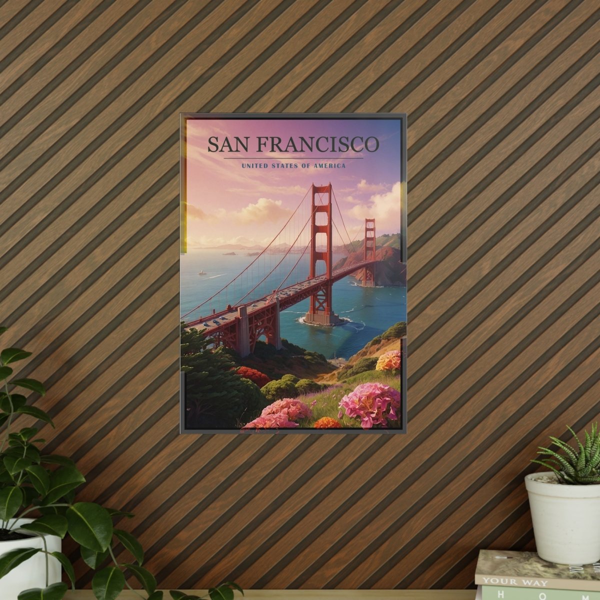 Golden Gate Bridge Poster - San Francisco - 5 Größen - Poster bei HappyHugPixels