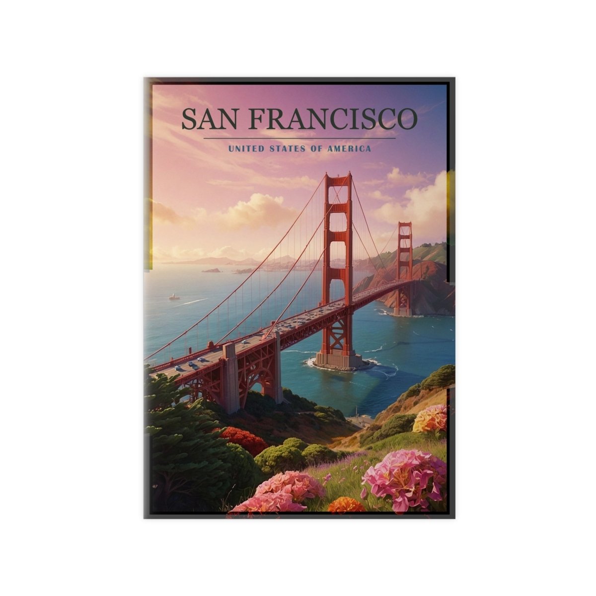 Golden Gate Bridge Poster - San Francisco - 5 Größen - Poster bei HappyHugPixels