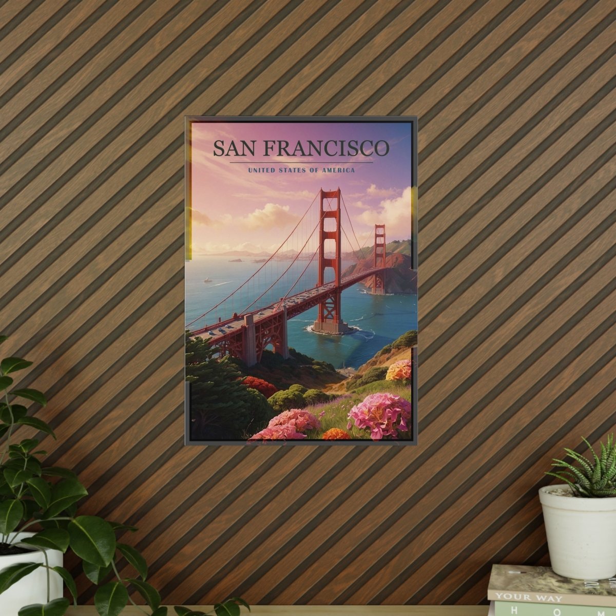 Golden Gate Bridge Poster - San Francisco - 5 Größen - Poster bei HappyHugPixels