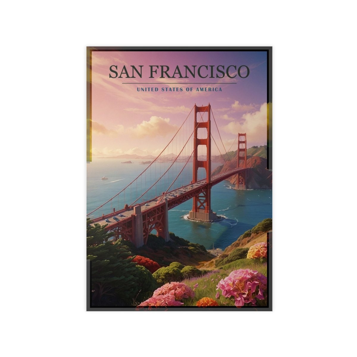 Golden Gate Bridge Poster - San Francisco - 5 Größen - Poster bei HappyHugPixels