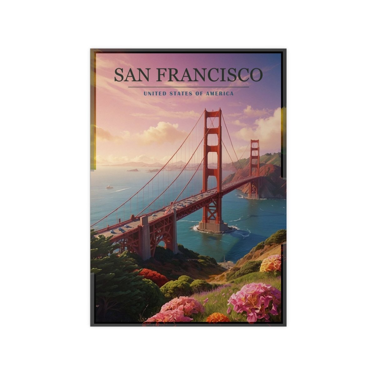 Golden Gate Bridge Poster - San Francisco - 5 Größen - Poster bei HappyHugPixels