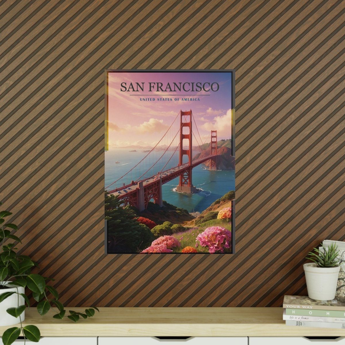 Golden Gate Bridge Poster - San Francisco - 5 Größen - Poster bei HappyHugPixels