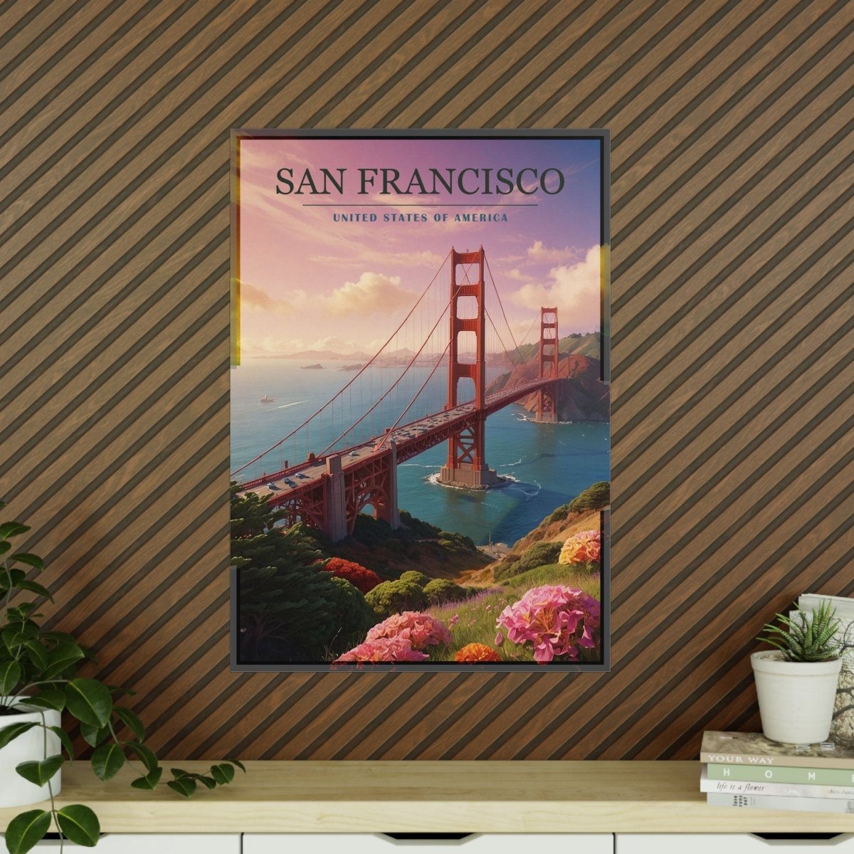 Golden Gate Bridge Poster - San Francisco - 5 Größen - Poster bei HappyHugPixels