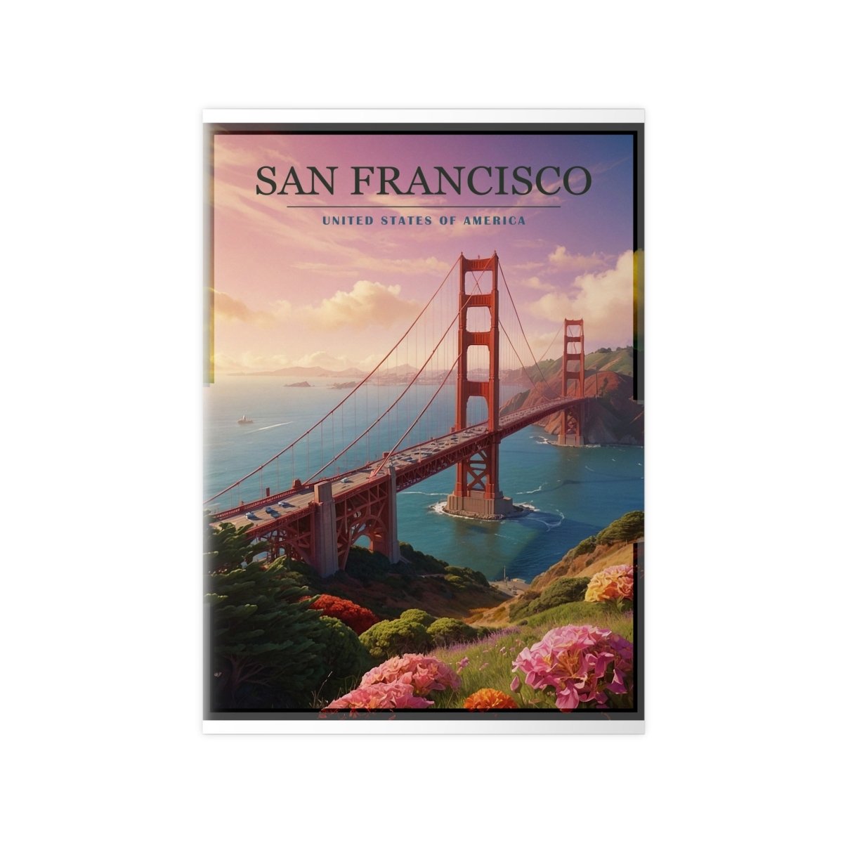 Golden Gate Bridge Poster - San Francisco - 5 Größen - Poster bei HappyHugPixels