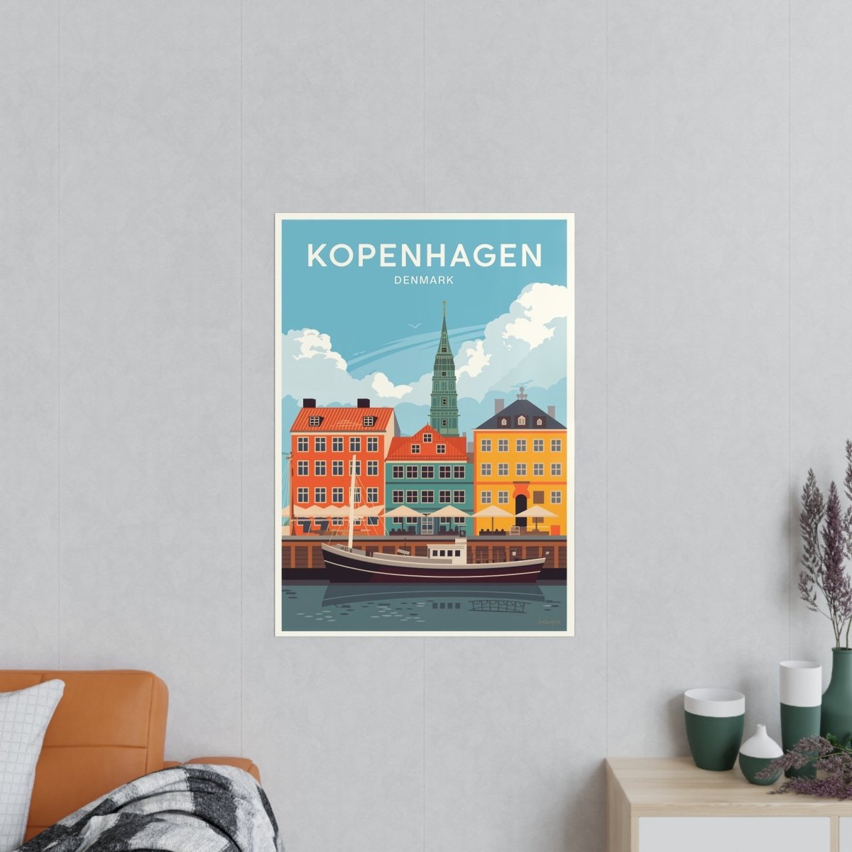 Kopenhagen Poster – Dänemark entdecken - Poster bei HappyHugPixels