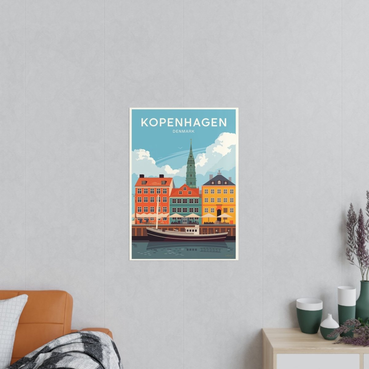 Kopenhagen Poster – Dänemark entdecken - Poster bei HappyHugPixels