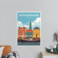 Kopenhagen Poster – Dänemark entdecken - Poster bei HappyHugPixels