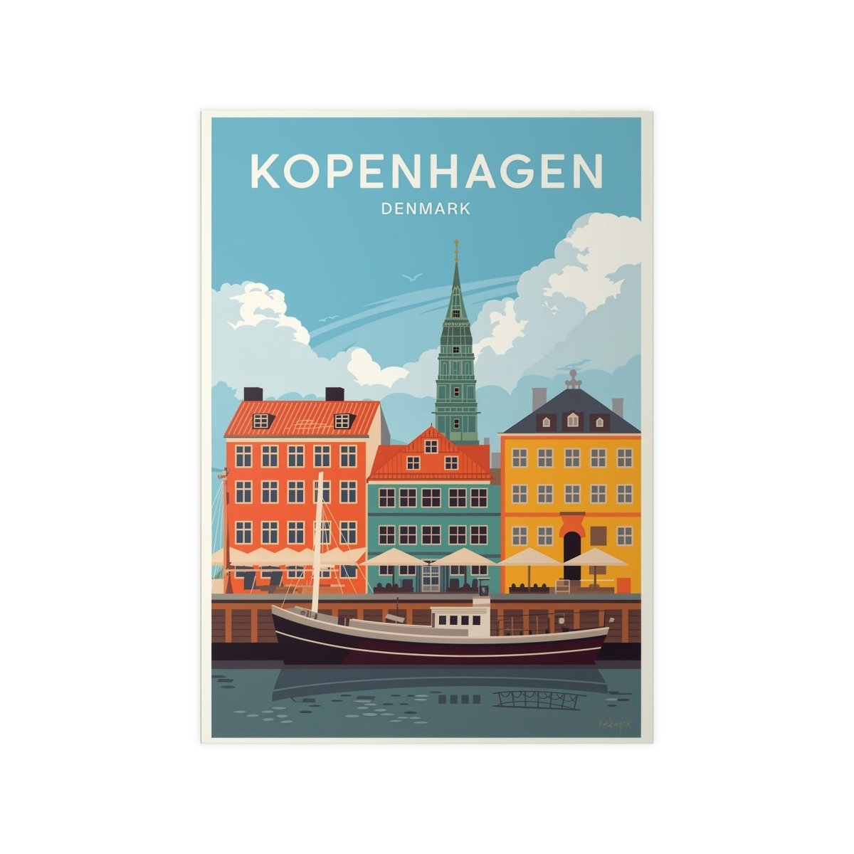 Kopenhagen Poster – Dänemark entdecken - Poster bei HappyHugPixels