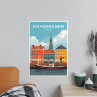 Kopenhagen Poster – Dänemark entdecken - Poster bei HappyHugPixels