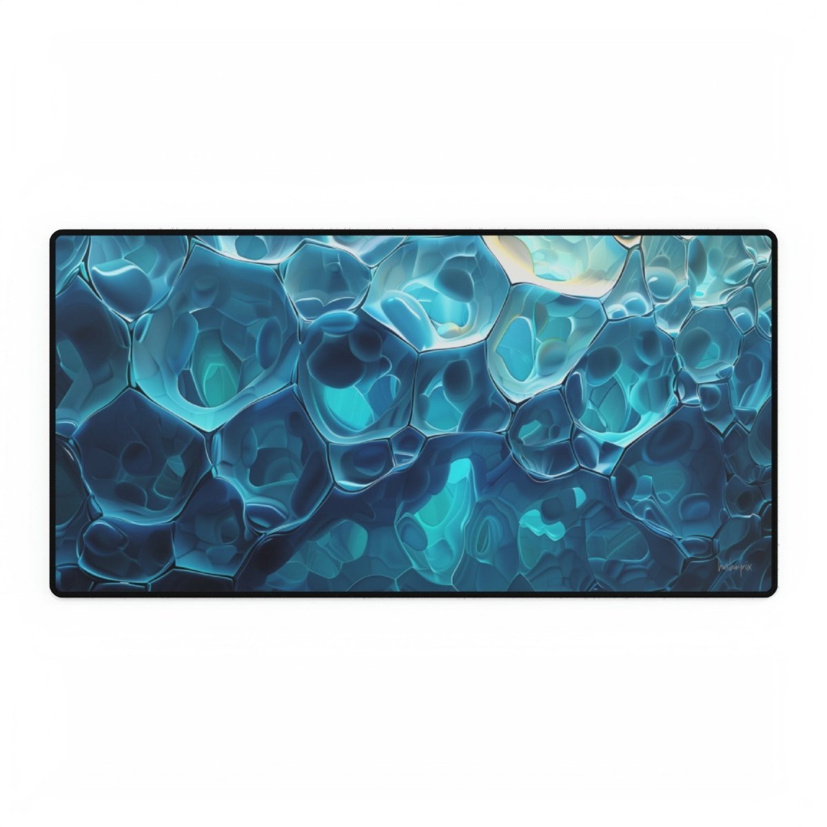 Kühles Blau Voronoi Gaming Mauspad - Präzise Performance - Mousepad bei HappyHugPixels