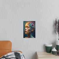 Kunstposter Mystische Schönheit – Fantasievolles Portrait - Poster bei HappyHugPixels