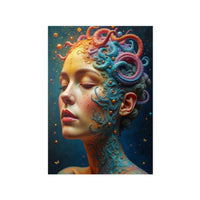 Kunstposter Mystische Schönheit – Fantasievolles Portrait - Poster bei HappyHugPixels