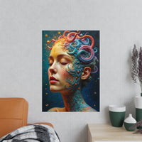 Kunstposter Mystische Schönheit – Fantasievolles Portrait - Poster bei HappyHugPixels