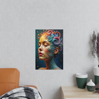 Kunstposter Mystische Schönheit – Fantasievolles Portrait - Poster bei HappyHugPixels