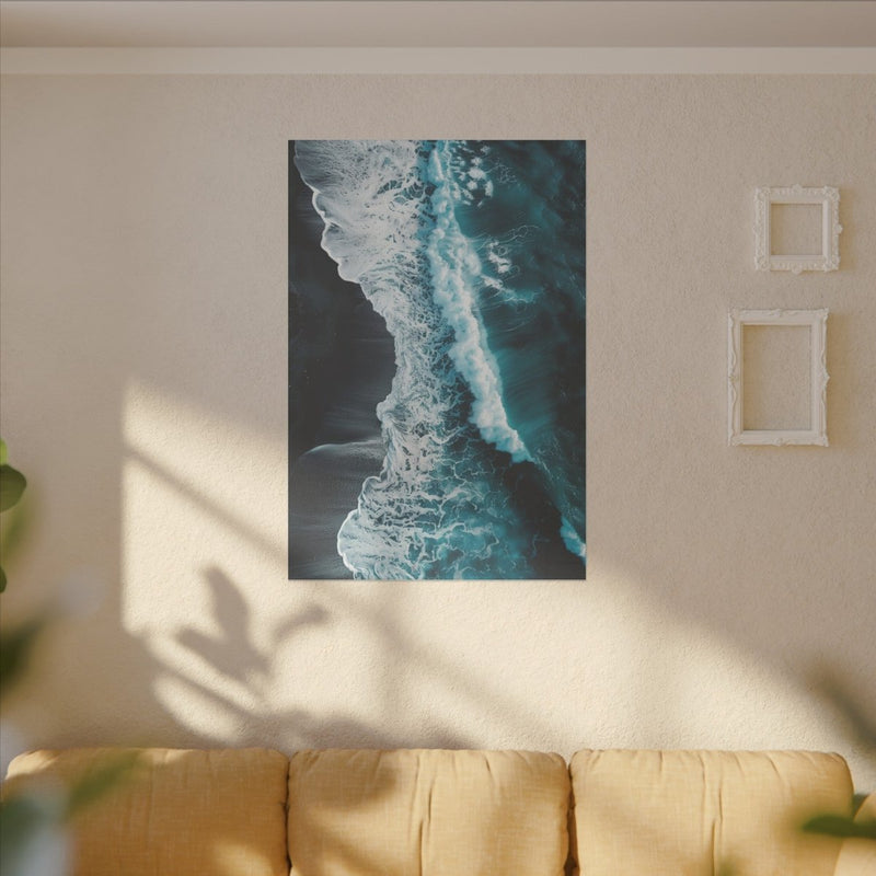 Meeresrauschen Wandbild - Kunstvolle Leinwand für Zuhause - Canvas bei HappyHugPixels