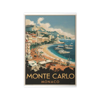 Monte Carlo Monaco Vintage Reiseposter – Luxuriöses Flair - Poster bei HappyHugPixels