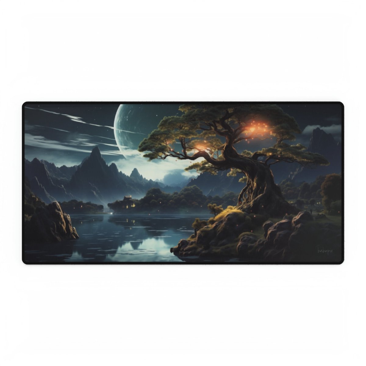 Mystischer Baum XXL Gaming Mauspad - Naturdesign Premium Qualität - Mousepad bei HappyHugPixels