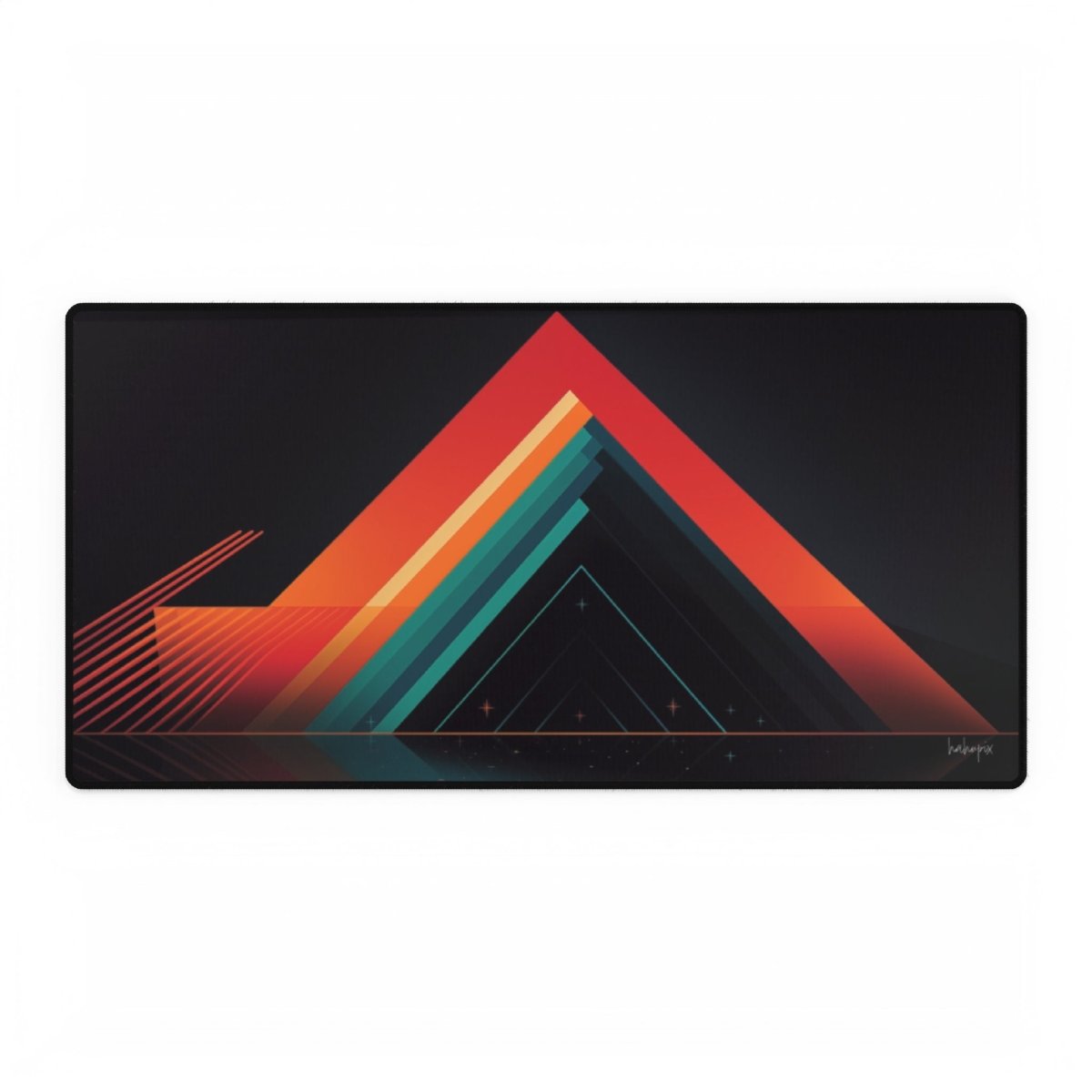 Neon Triangle Gaming Mauspad – Kompakt & Dynamisch - Mousepad bei HappyHugPixels