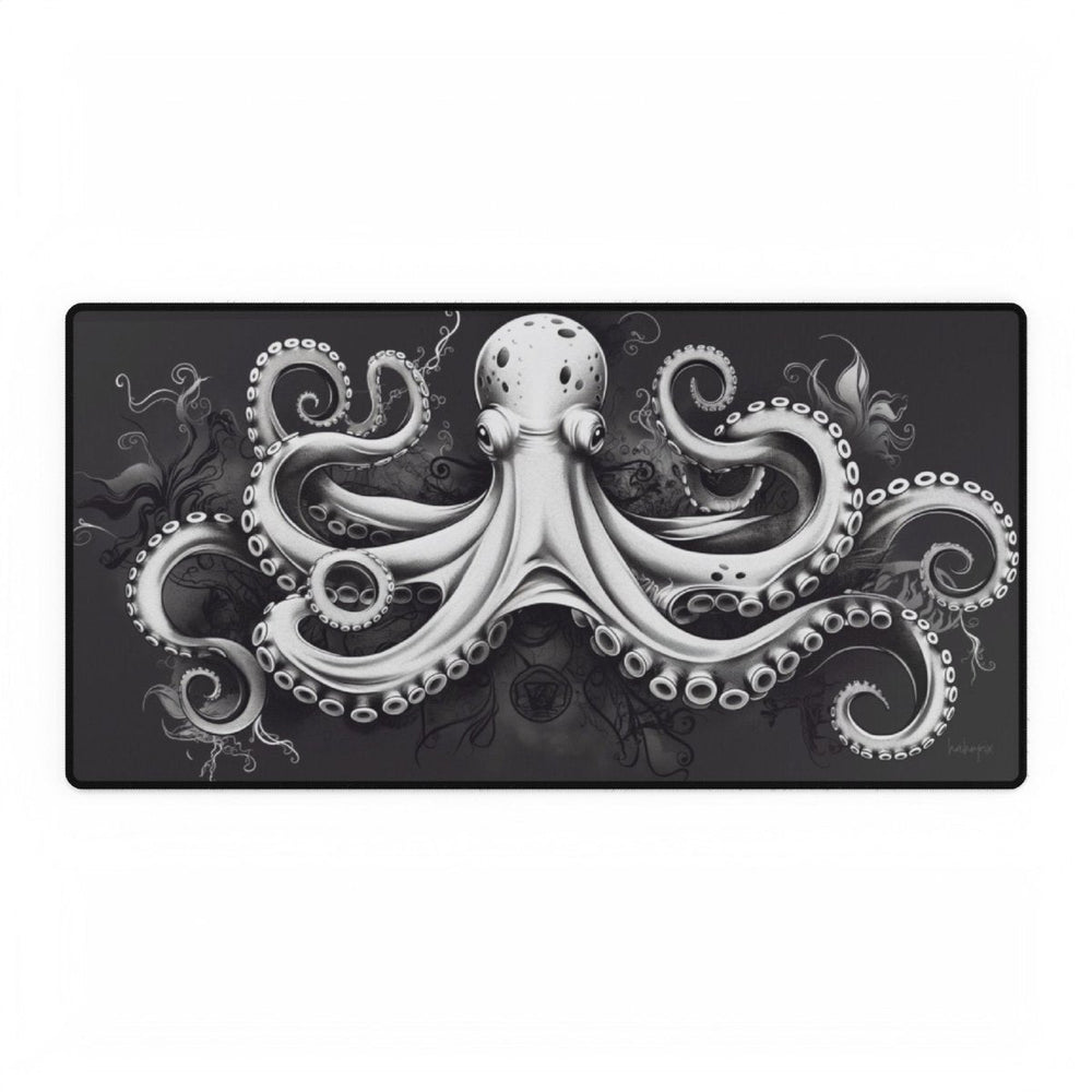 Oktopus XXL Gaming Mauspad - S/W Unterwasserwelt - Mousepad bei HappyHugPixels