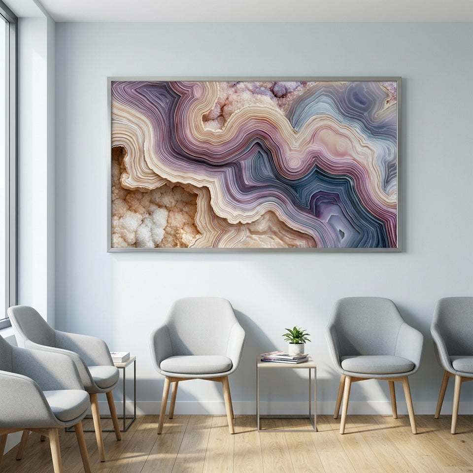 Agate Macro Photography – Premium Acrylic Print | ORNILIO