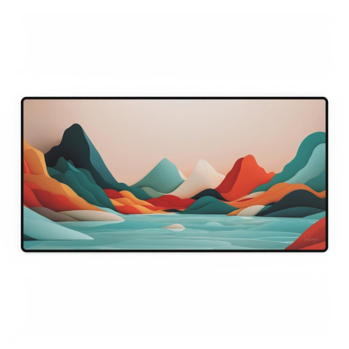 Paper Landschaft Design XXL Gaming Mauspad – Robust & Rutschfest - Mousepad bei HappyHugPixels